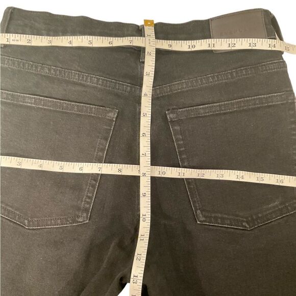 Everlane Women’s High Rise Slim Straight Ankle Jeans Size 27 Black Button Fly - Picture 11 of 14